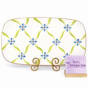 Southern Living Gail Pittman VERANDA Floral Large Rectangular Serving Platter